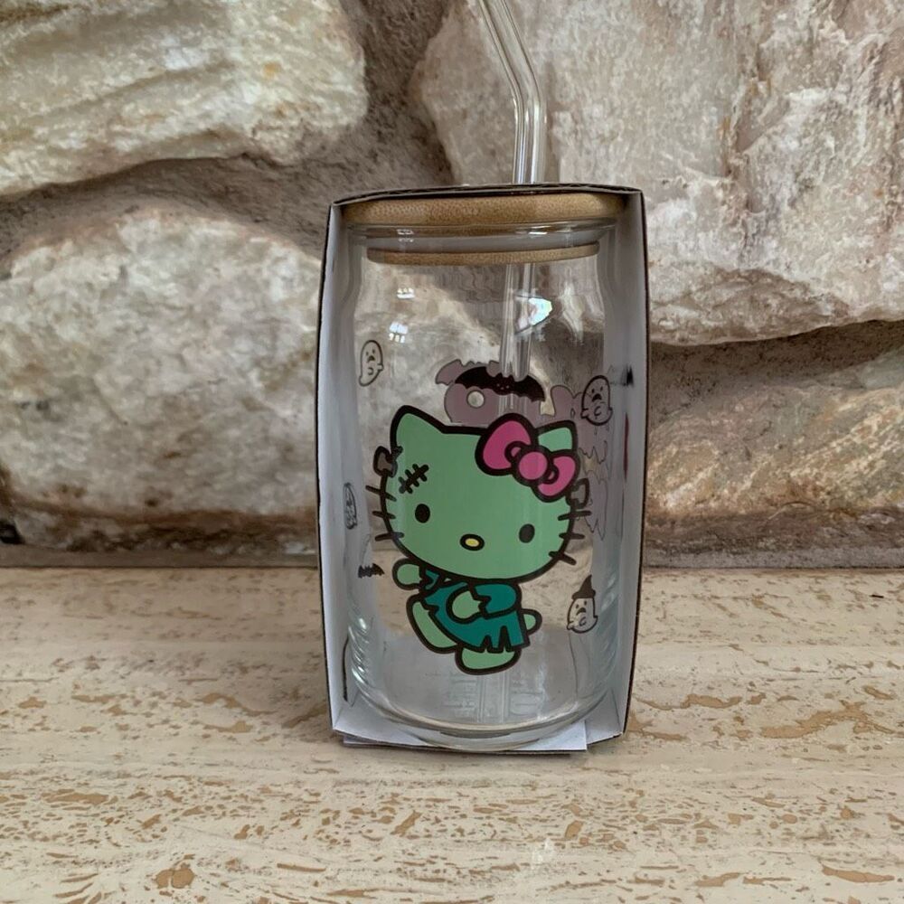 Hello Kitty Frankenstien timbler 16 oz hellokittycore halloweencore sanriocore